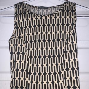 Tan and Black formal dress, Size XS